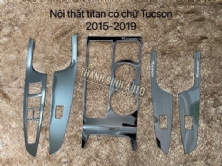 Ốp nội thất mẫu titan xe Tucson 2015 2019